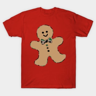 Gingerbread Man, Christmas, Holidays, decorations T-Shirt